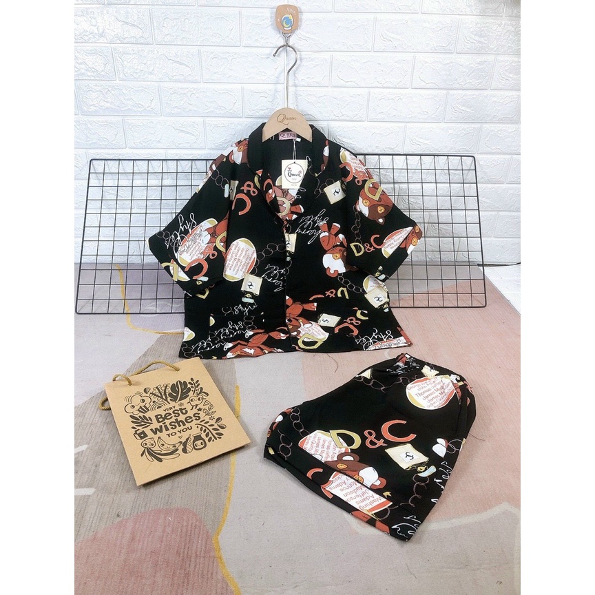 sét đồ bộ pijama nữ đùi dể thương đáng yêu cao cấp