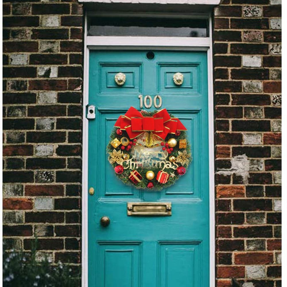 Vòng hoa treo cửa trang trí giáng sinh