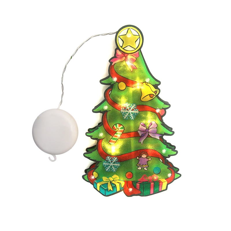 Phụ Kiện Trang Trí Giáng Sinh Hình Ông Già Noel / Người Tuyết Có Giác Hút Gắn Cửa Sổ
