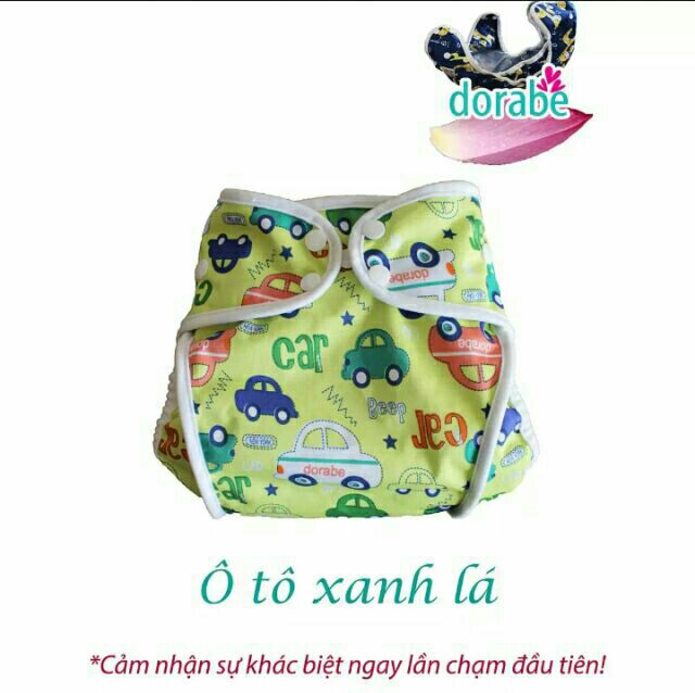 Bộ bỉm vải Dorabe size M đa năng cho bé 3-16 ký gồm vỏ + lót