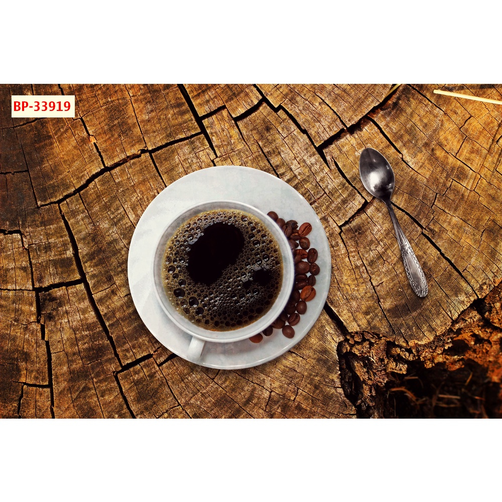 Tranh dán tường trang trí Quán Cafe, Trà Sữa, Trang Trí Cửa Hàng 3D