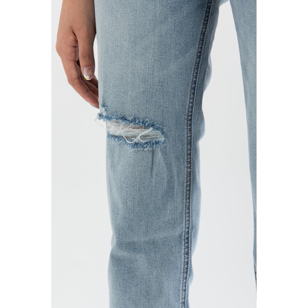 [NHẬP WABRTL5 GIẢM 10% TỐI ĐA 50K ĐH 250K ]Quần jean nữ ống đứng bạc màu IVY moda MS 25B8021