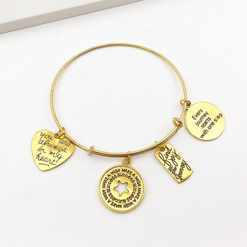 Set 20 Mặt Dây Chuyền Khắc Chữ Truyền Cảm Hứng Thời Trang