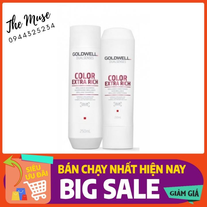 GOLDWELL - Cặp Dầu Gội Dầu Xả Dưỡng Ẩm Phục Hồi GOLDWELL 200ML