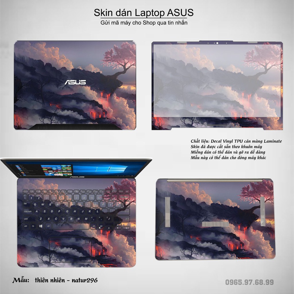 Skin dán Laptop Asus in hình thiên nhiên nhiều mẫu 11