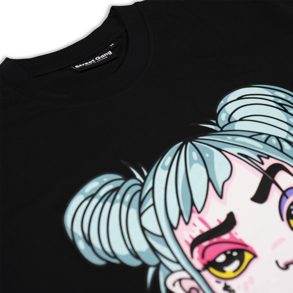 Áo thun Badgirl - Đen - Street Gang