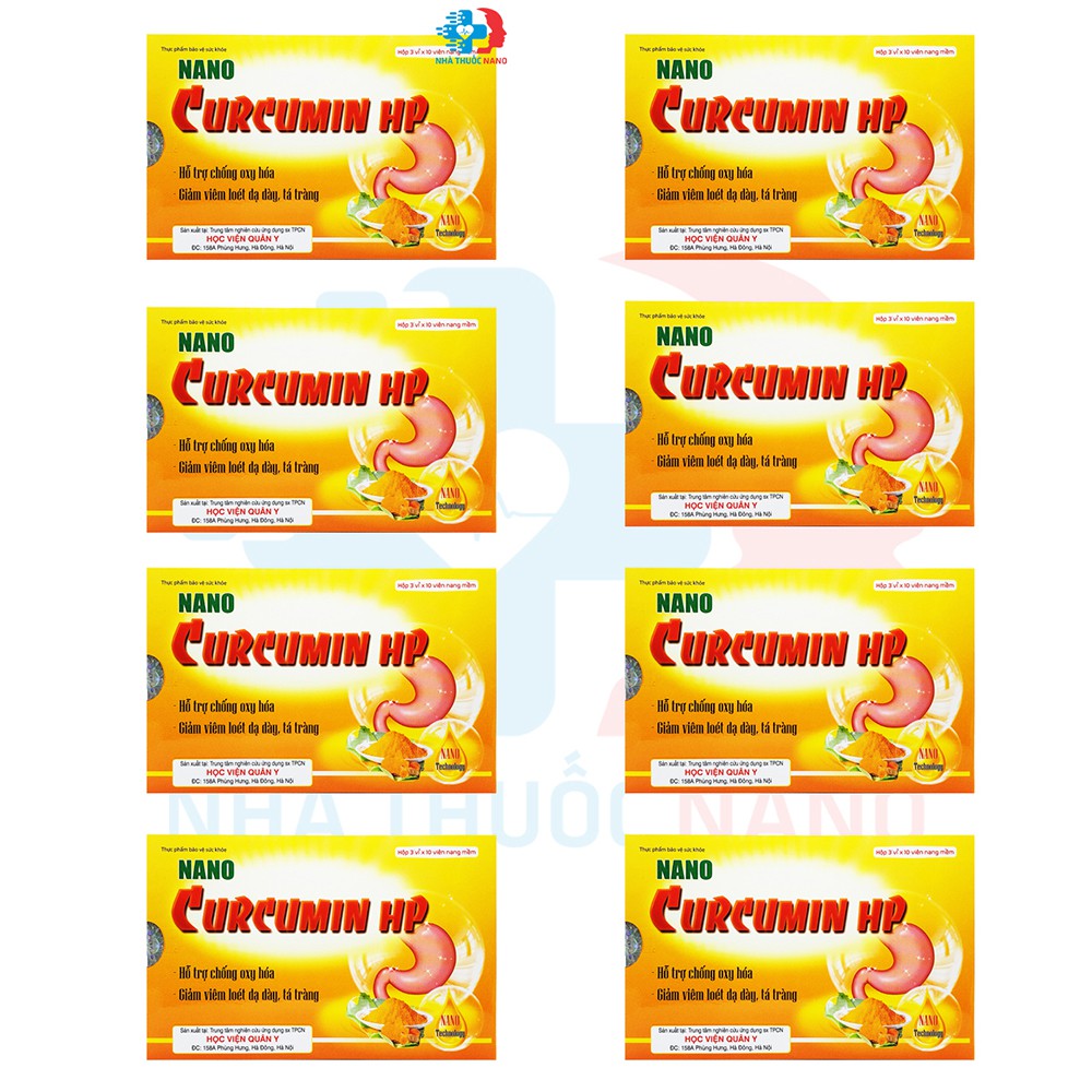 Nano Curcumin HP Học Viên Quân Y - Hỗ Trợ Bệnh Đau Dạ Dày
