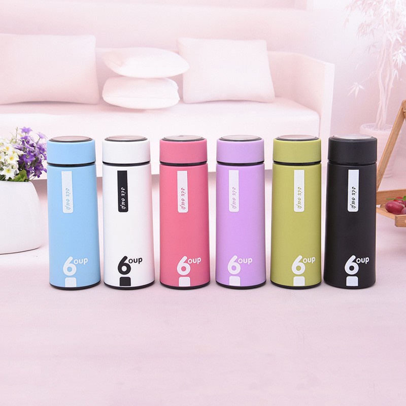 Bình nước thủy tinh 450ml có bọc nhựa chống nóng