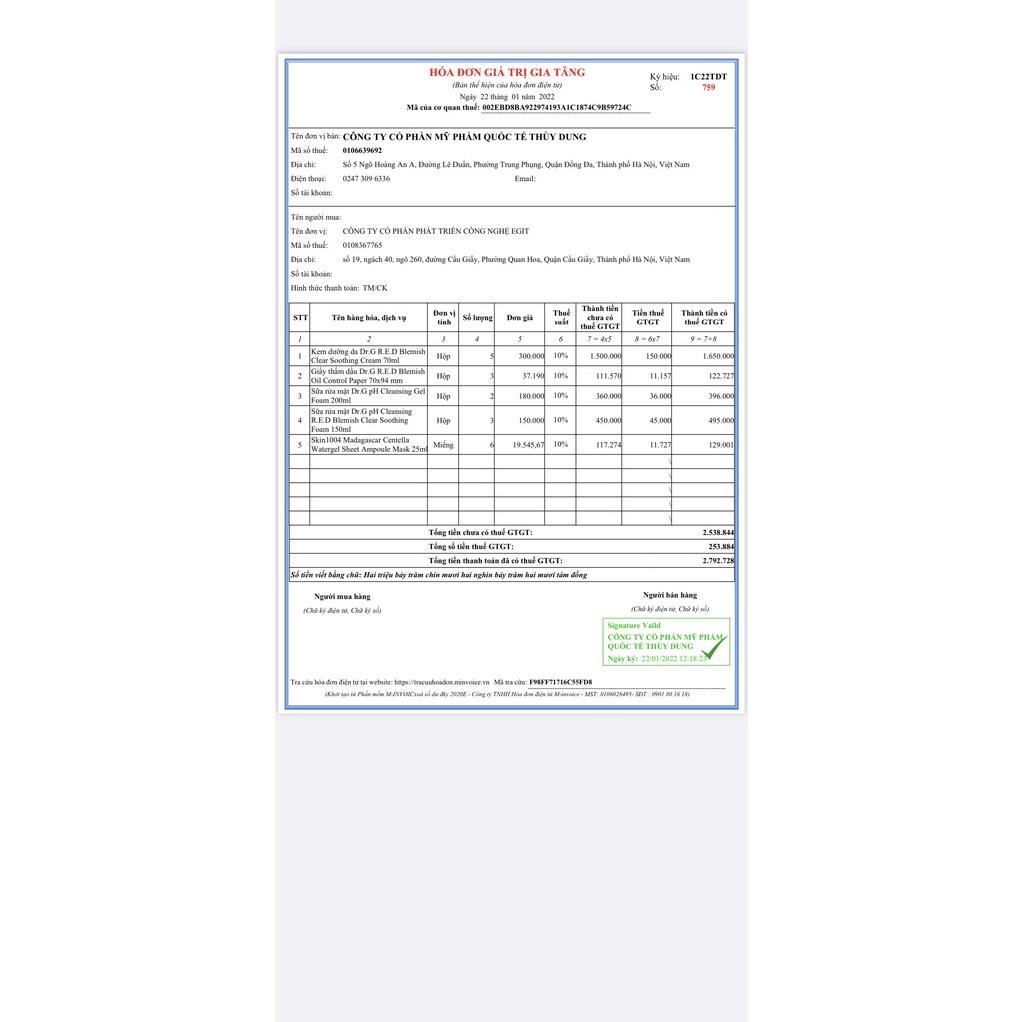 Dr.G Chính Hãng Sữa Rửa Mặt Dr G Dịu Nhẹ PH Cleansing Gel Foam - Dạng Gel