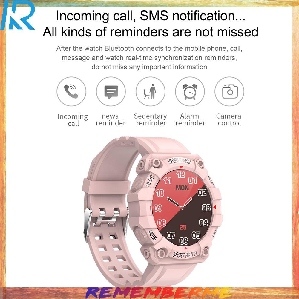 FD68 1.3 inch Touch Smart Watch Heart Rate Reminder Sports Fitness Tracker