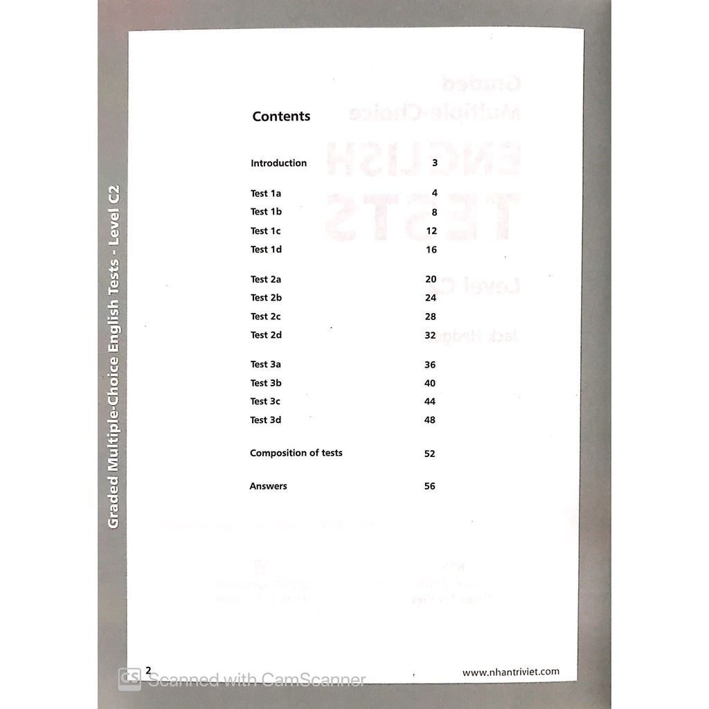 Sách Graded Multiple - Choice English Test Level C2