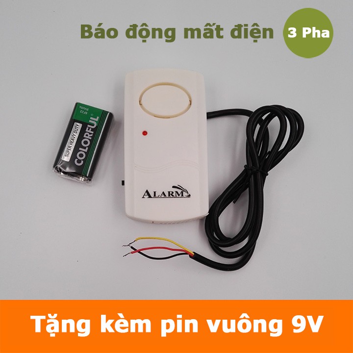 Báo động mất điện và có điện 220v 380V điện 3 pha