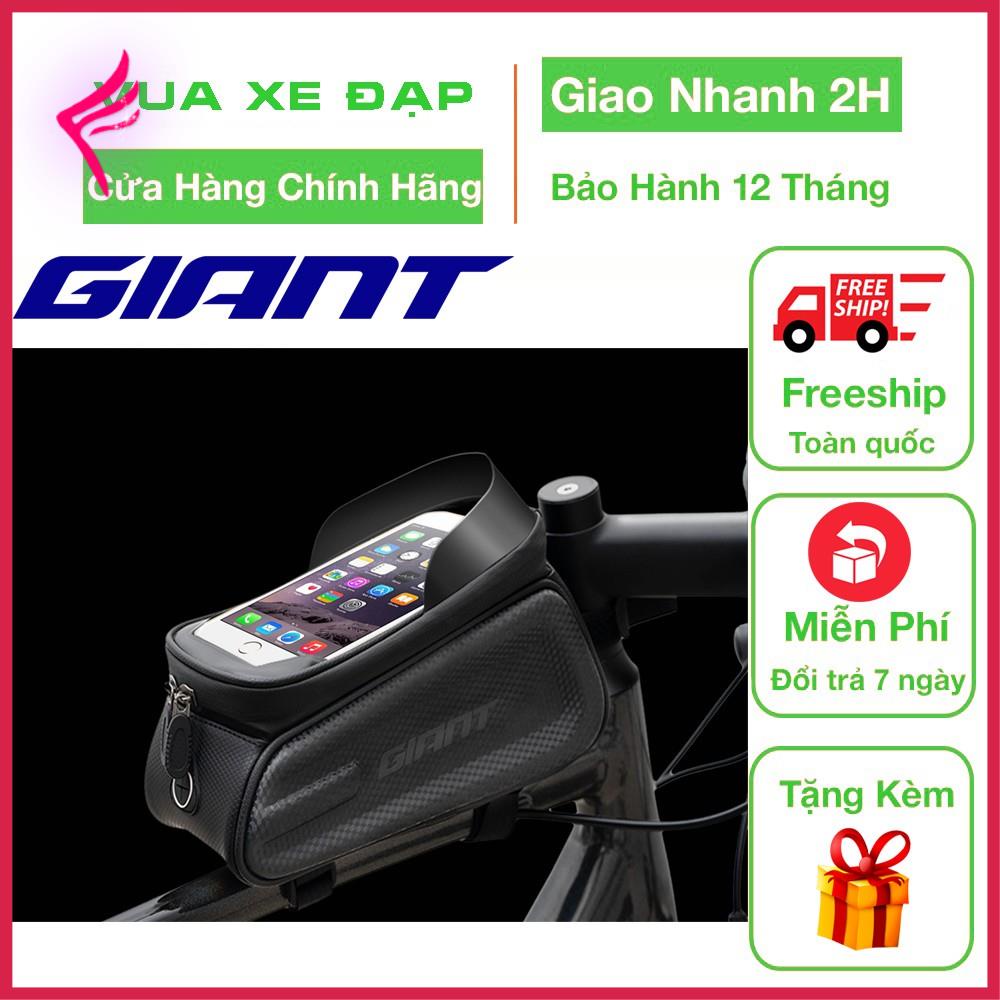Túi khung xe đạp GIANT 070 Chất liệu PU chống nước Đựng được điện thoại: 5.8-6.2″ Cảm ứng TPU, có lỗ cắm