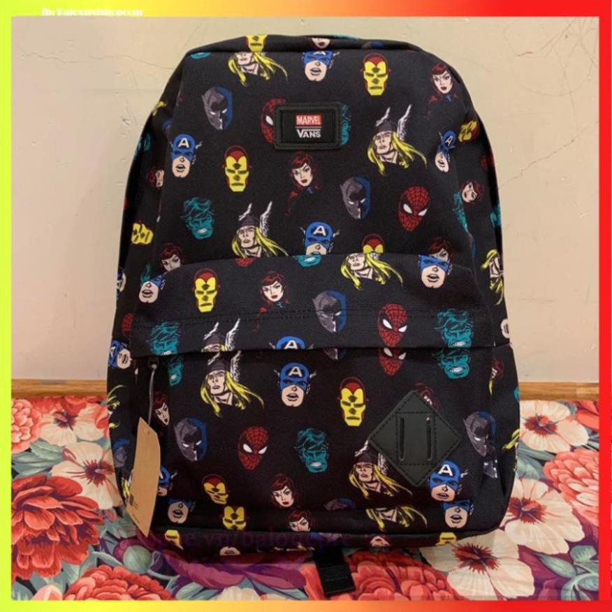 Balo Vans Marvel Head - Black SIÊU ĐẸP XUBL111