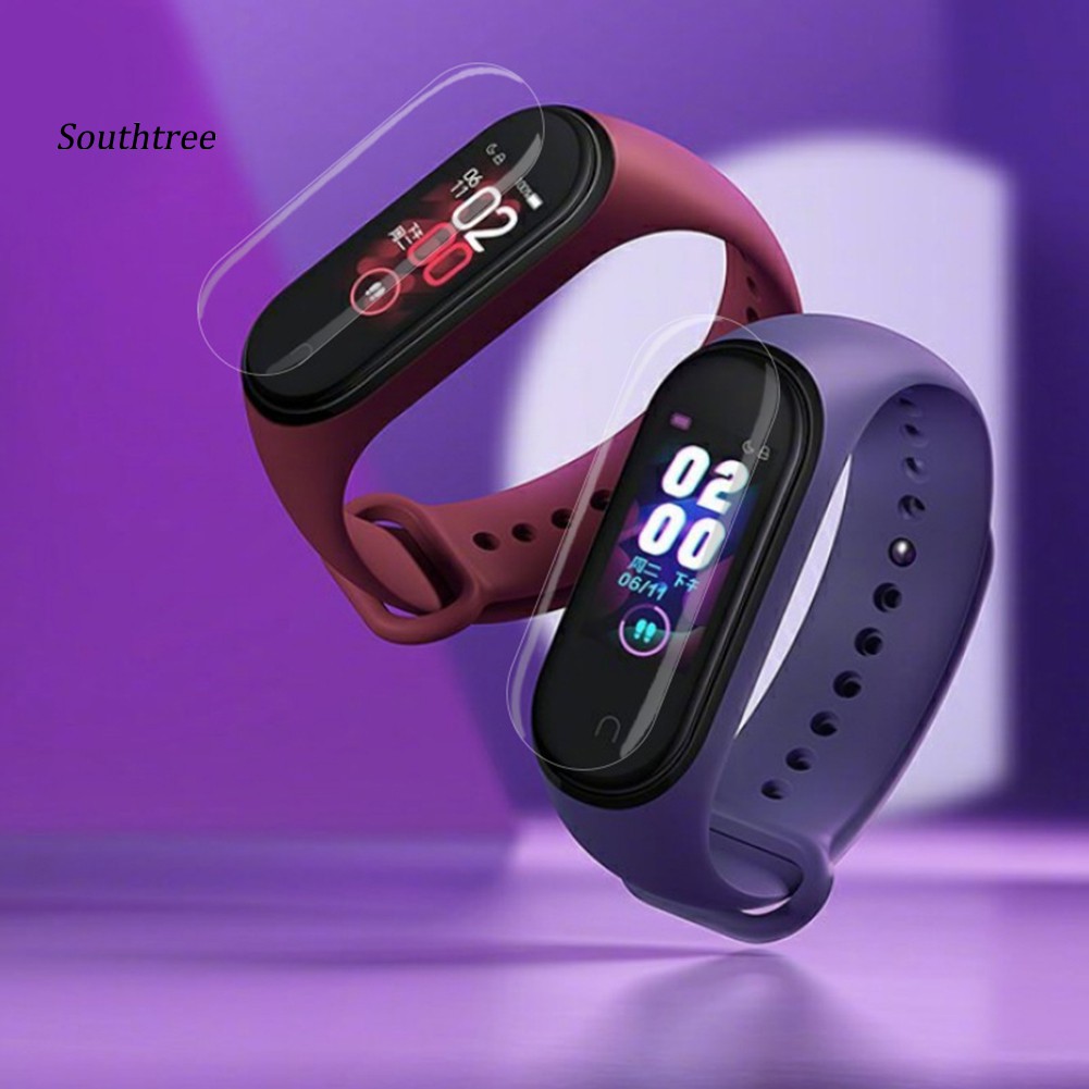 Set 3 Miếng Dán Tpu Chống Trầy Bảo Vệ Màn Hình Cho Xiaomi Mi Band 4