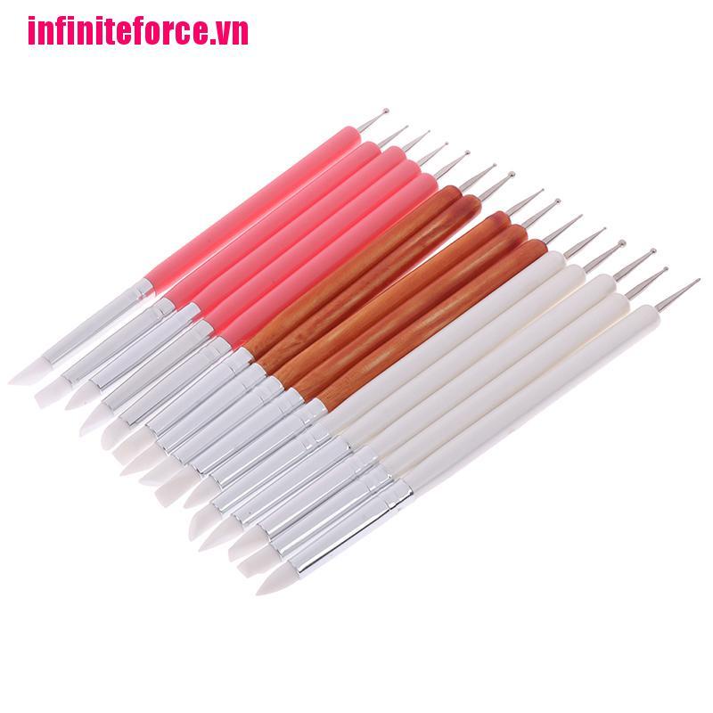 Bộ 5 Dụng Cụ Điêu Khắc Đất Sét Bằng Thép Không Gỉ Và Silicon Đặc Biệt