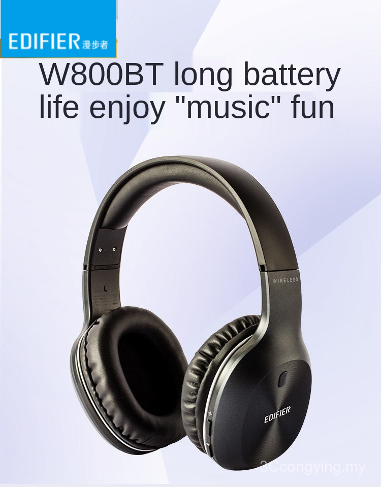Tai nghe Bluetooth Edifier W800BT5.0 Thể thao gắn trên đầu Chạy nhạc Giảm tiếng ồn Loa siêu trầm dự phòng siêu dài