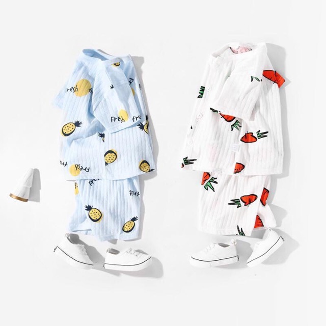 Combo 4 bộ cotton giấy cho bé