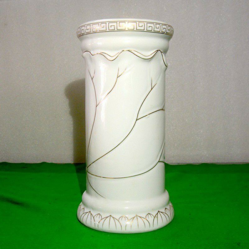 Ống đựng nhang hoa sen trắng
