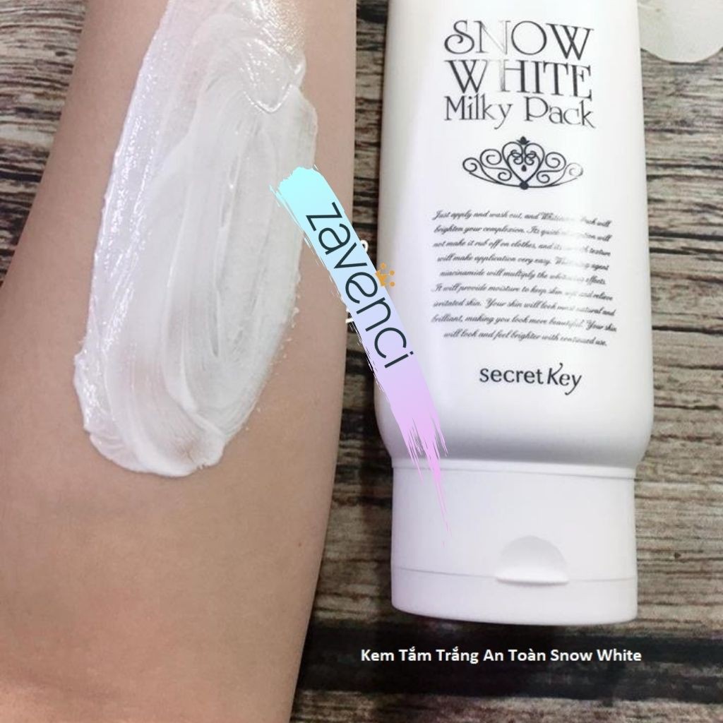 Kem dưỡng trắng da Snow White Milky Pack Secret Key body cấp tốc 200ml - ZAVENCI Official | BigBuy360 - bigbuy360.vn