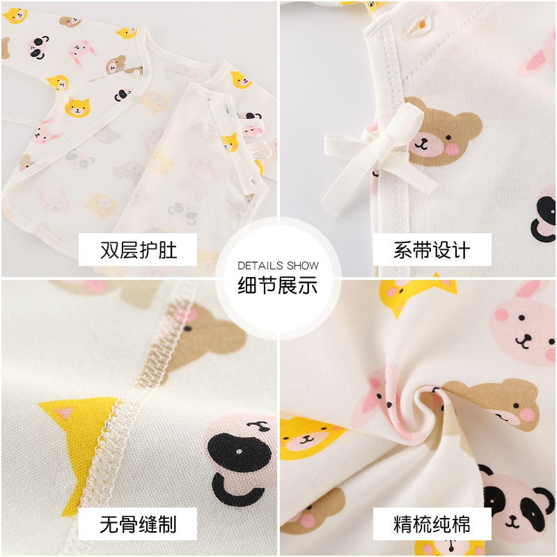 Áo Cotton In Hình Chú Tiểu Đáng Yêu Cho Bé Sơ Sinh 0-3 Tháng Tuổi