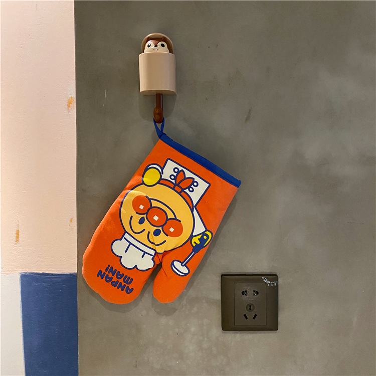 Găng Tay Cách Nhiệt Chống Bỏng Họa Tiết Anpanman Dễ Thương Xinh Xắn