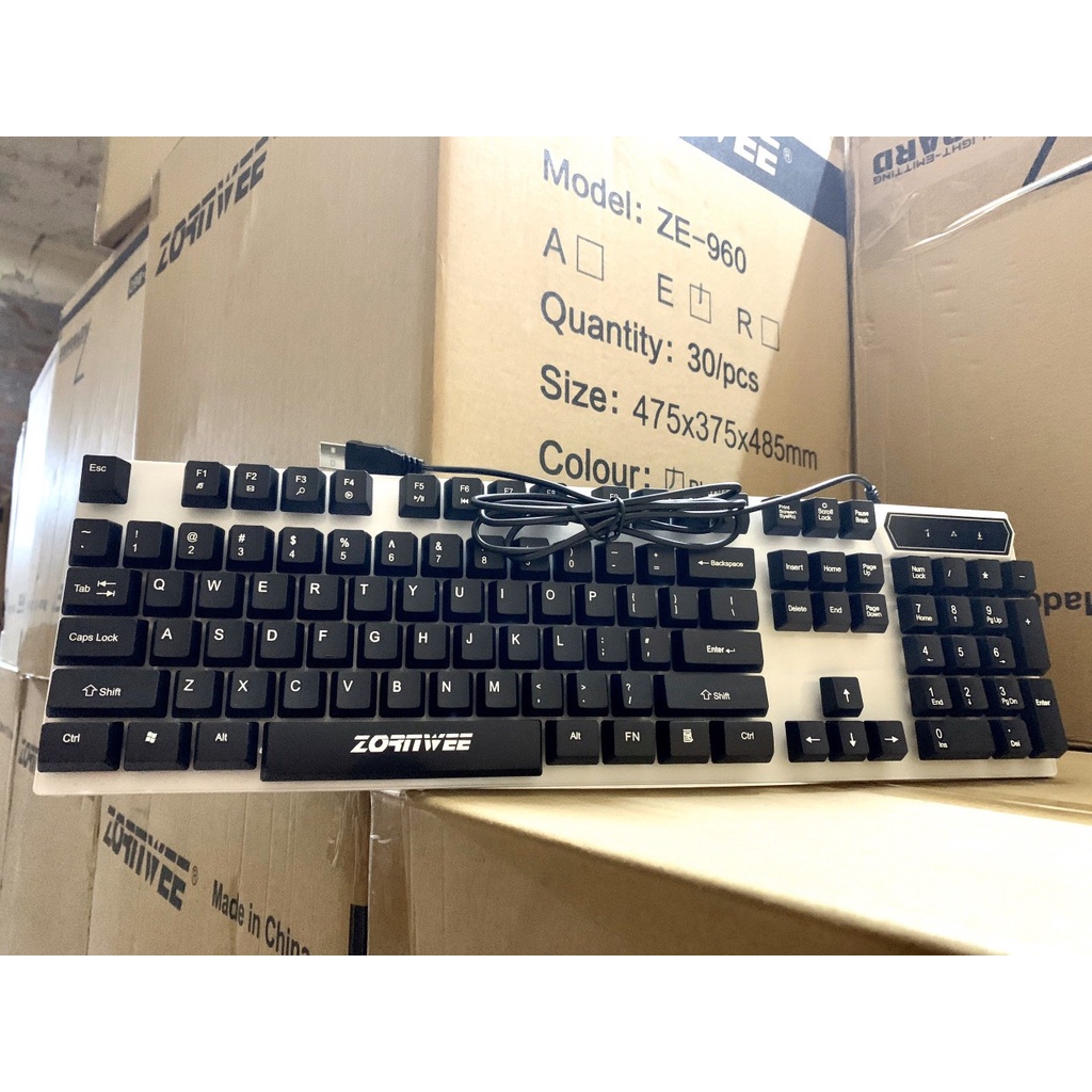 Bàn Phím Giả Cơ SHIPADOO K280, ZE960 Có Đèn Led Màu Cực Đẹp - Bàn Phím Văn Phòng,Chơi Game Giá Rẻ TTBO Computer