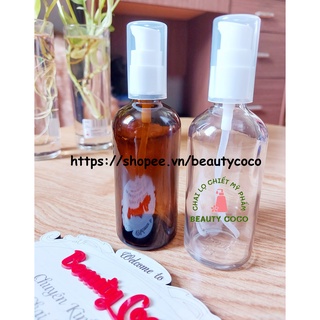 Chai Xịt Giọt Thủy Tinh 50ml 100ml