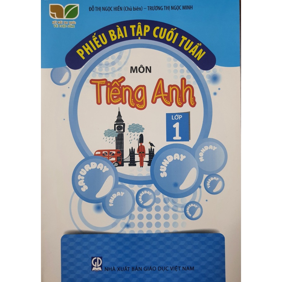 Sách - Phiếu bài tập cuối tuần môn Tiếng Anh lớp 1