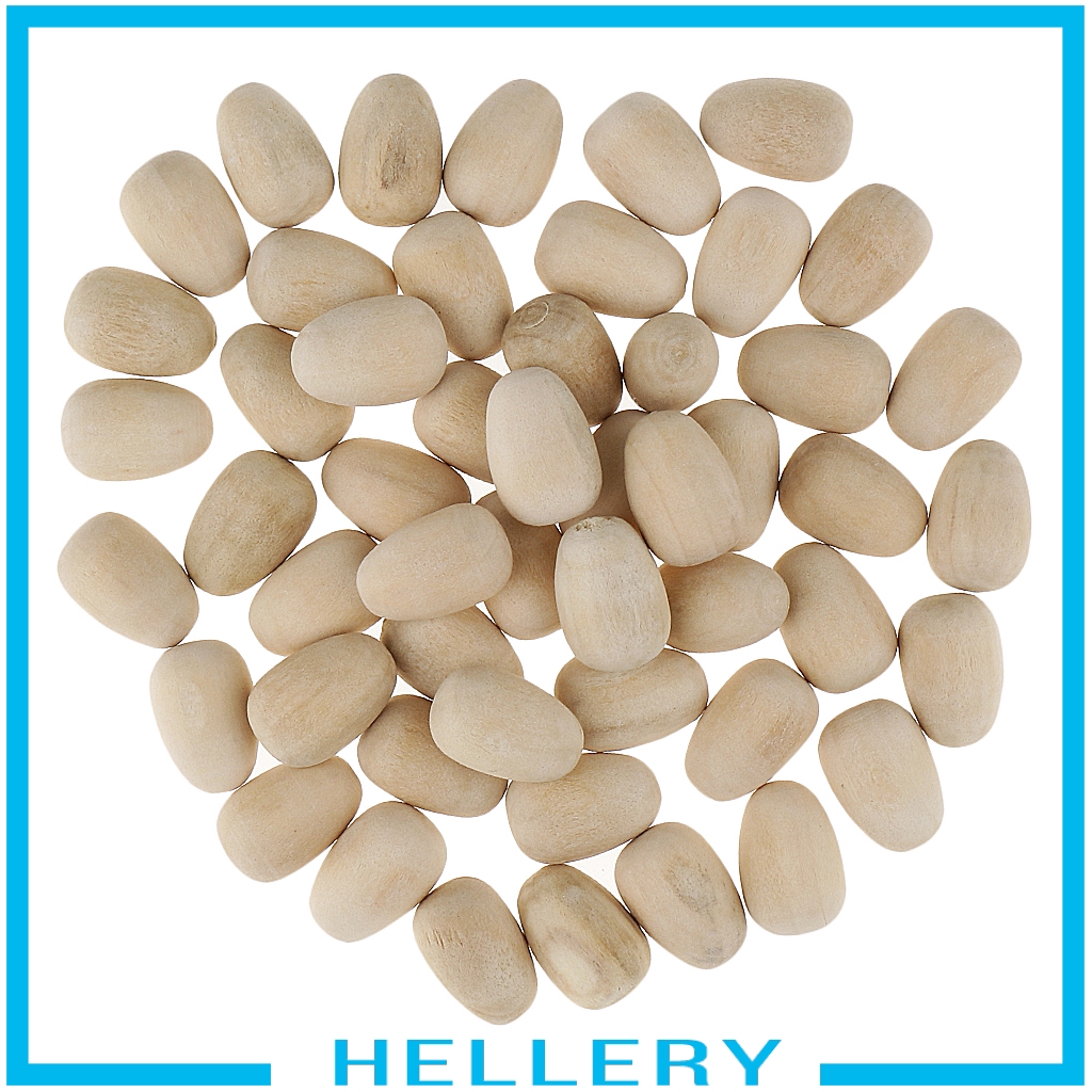 Bộ 50 Quả Trứng Gỗ Dùng Trang Trí Lễ Phục Sinh