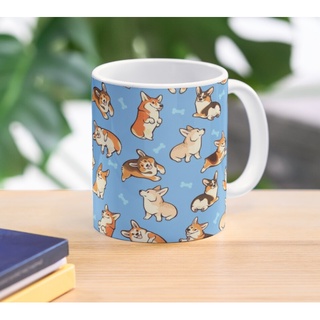 Cốc sứ cao cấp in hình chú chó Corgi ngộ nghĩnh đáng yêu - Cốc động vật siêu cute