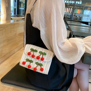 Túi cói cherry dễ thương_HÌNH THẬT