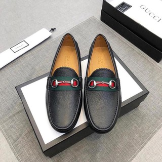 Giày lười nam GC khoá bạc cao cấp - Giày moca