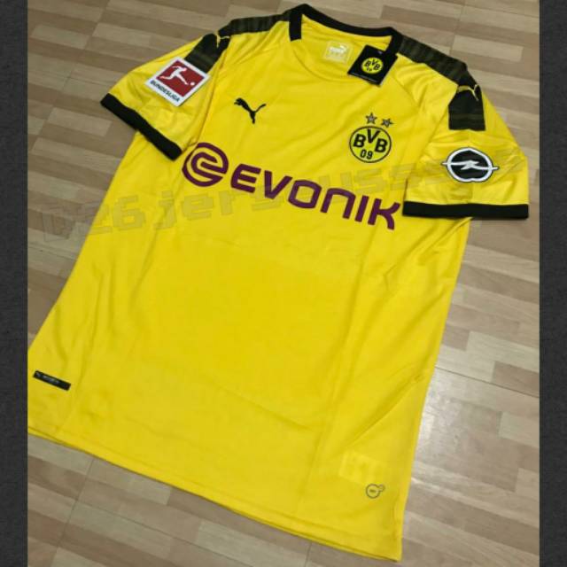 Áo Thun In Logo Đội Tuyển Borussia Jersey Dortmund Home 2019 / 2020