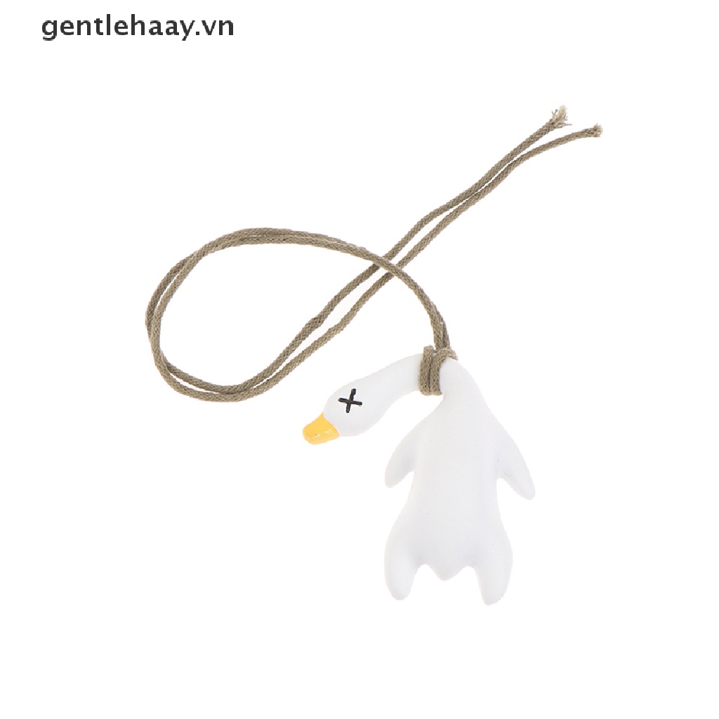 Mặt vịt ngỗng xoay ngộ nghĩnh treo trang trí gương hậu ô tô