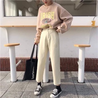 Quần kaki màu sữa