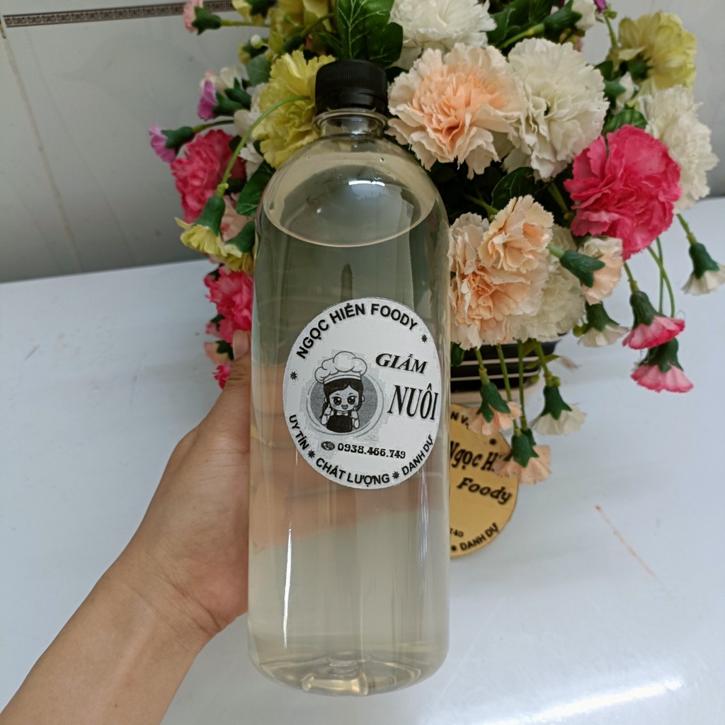 [Freeshipping - Khuyến Mãi Sốc] Sỉ giấm nuôi nhà làm cho hàng quán, giá tiết kiệm chai 1000ml, NGỌC HIỂN FOODY