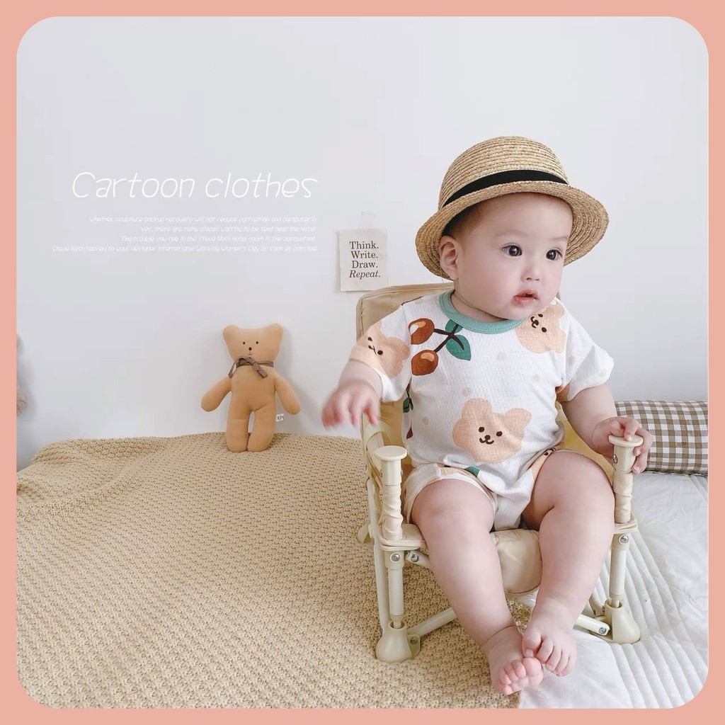 Body Bé Trai Bé Gái ,Body Cộc Cho Bé Chất Cotton Thoáng Mát Đánh Bay Cái Nóng Mùa Hè Thanh Hằng Baby 5 Đến 13 Kg