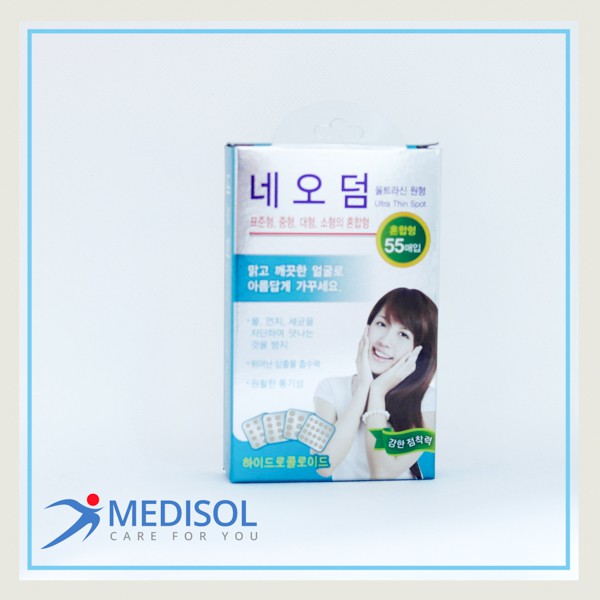 Miếng Dán Mụn Neoderm Ultra Thin Spot 55 (hộp 4 size - 55 miếng)