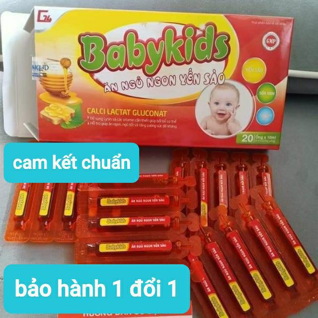 5 hộp babykids Ăn ngủ ngon yến sào Babykids cho bé ❤ Hàng chuẩn