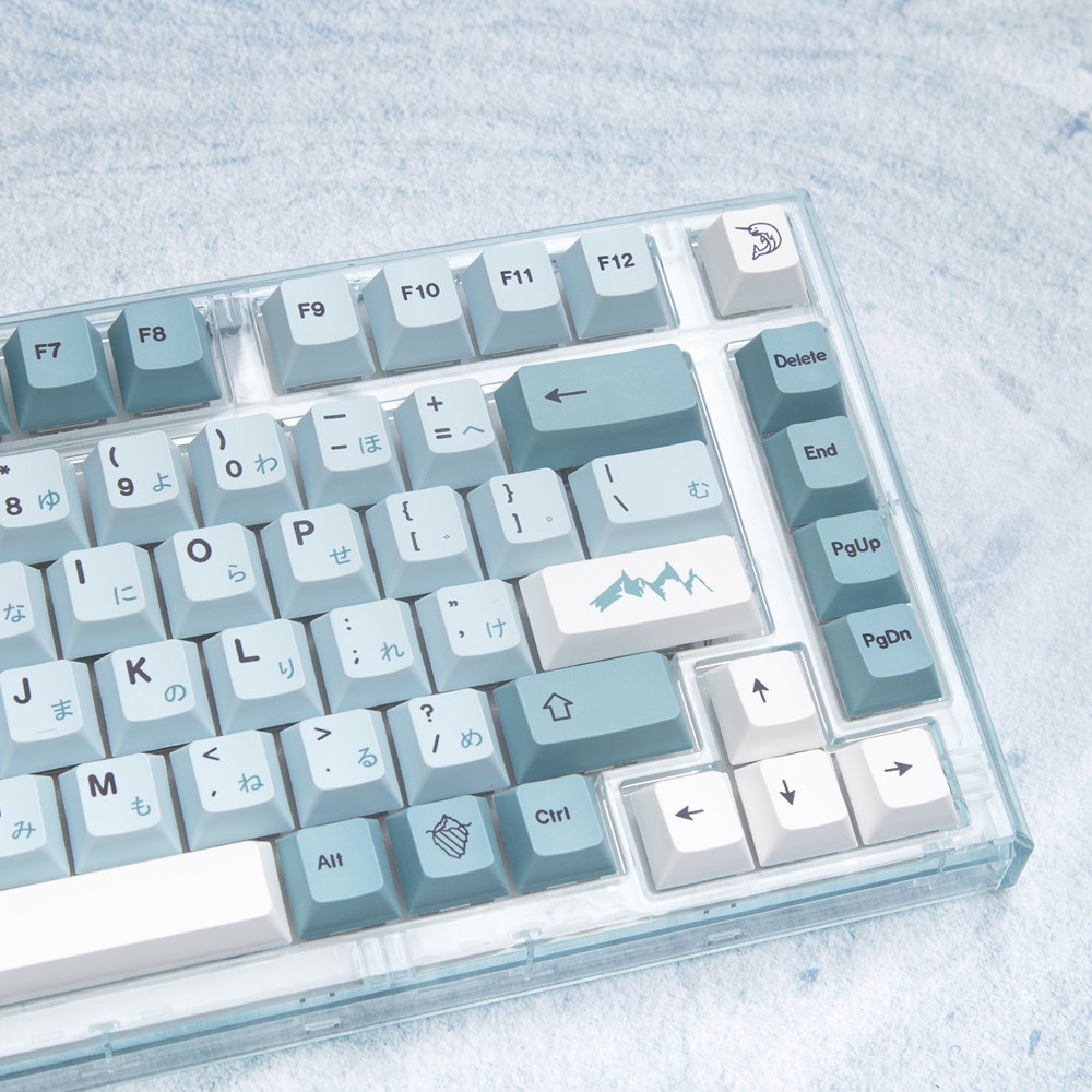 139 Phím Iceberg Keycaps Cherry Profile Nhật Bản PBT Dye Sub Bàn phím cơ học Keycap