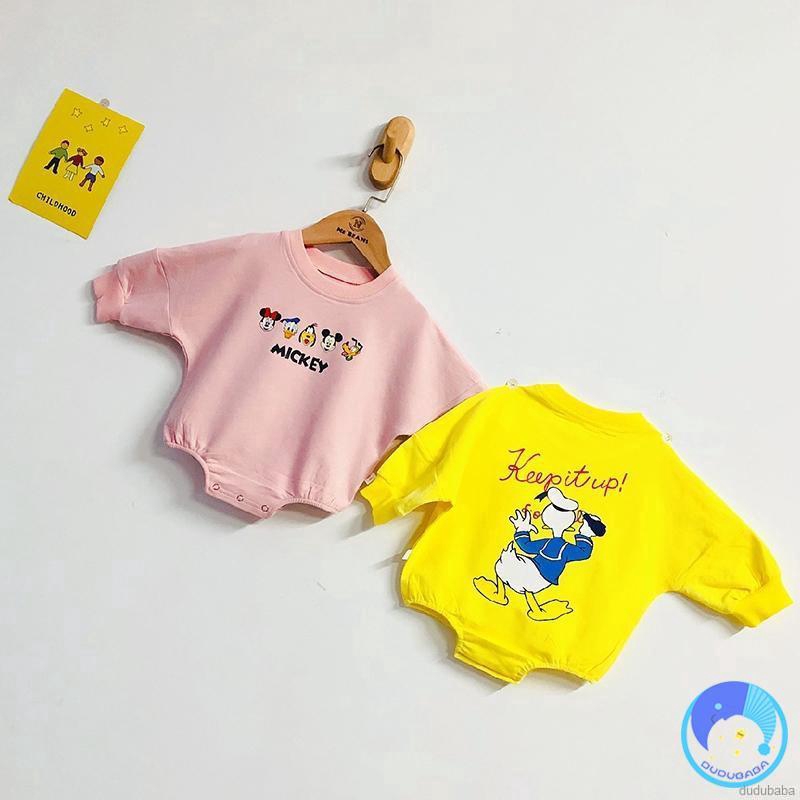 Áo Liền Quần Dài Tay Hình Động Vật Đáng Yêu Cho Bé 0-1 Tuổi