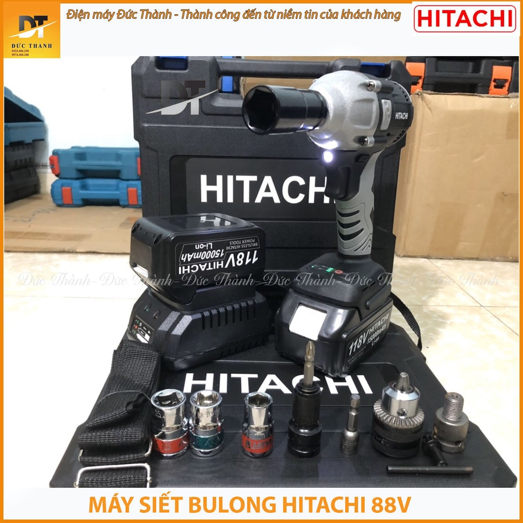 Máy siết bu lông, Máy bắn vít không chổi than Hitachi 118V