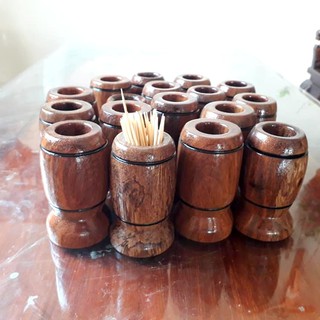 Hũ Đựng Tăm Gỗ Lim - gỗ lim