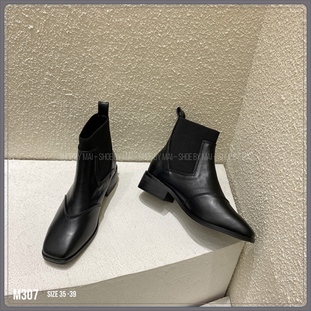 Giày boot nữ cổ lửng M307 SHOEBYMAI