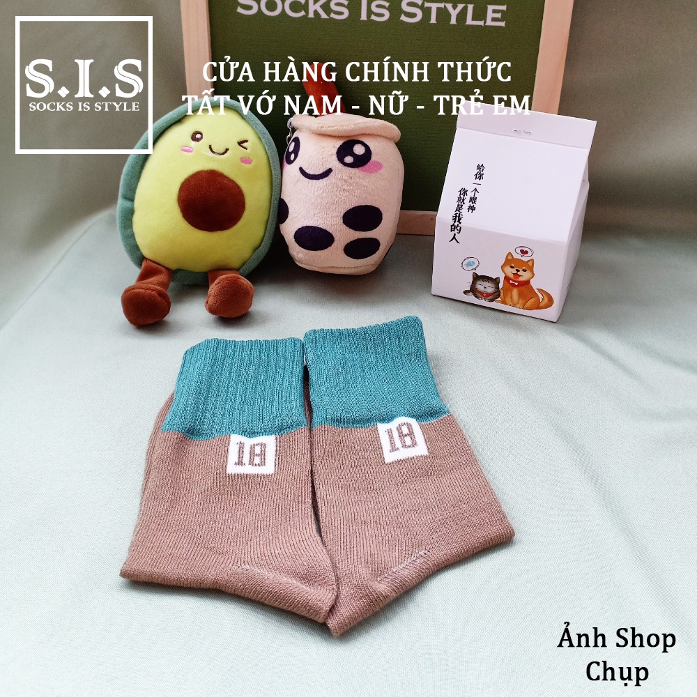 Tất Vớ Bé Cổ Cao Siêu Thoáng Họa Tiết Cổ Len Ấm Áp Phối Màu Số 18 Đáng Yêu Năng Động Hoạt Bát