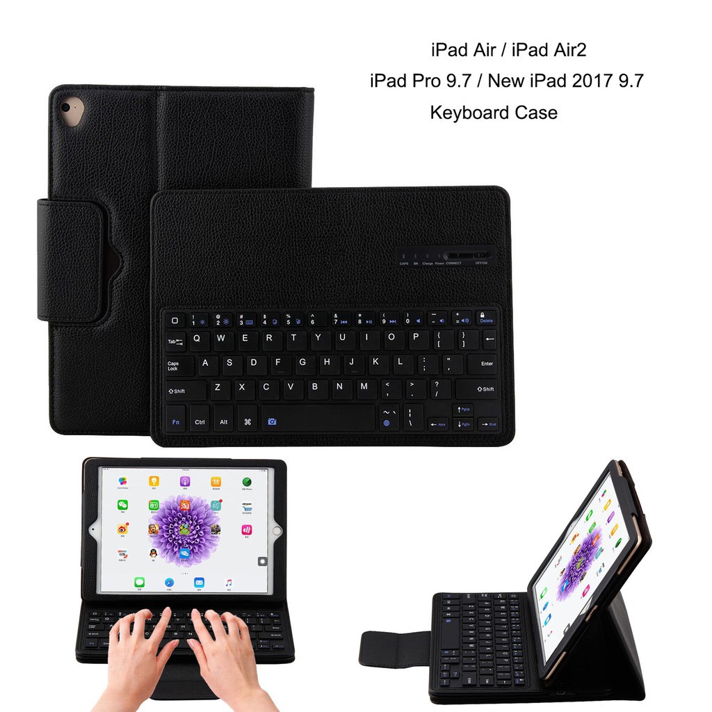 Bộ bàn phím bluetooth có ốp cho iPad Air/Air2/Pro 9.7 kèm phụ kiện | BigBuy360 - bigbuy360.vn