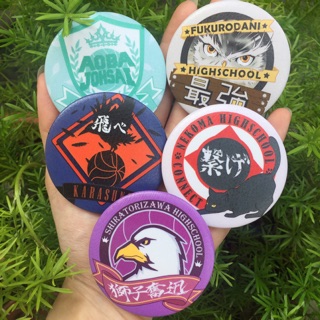[LẺ/FULLSET] Huy hiệu HAIKYUU (Logo trường)