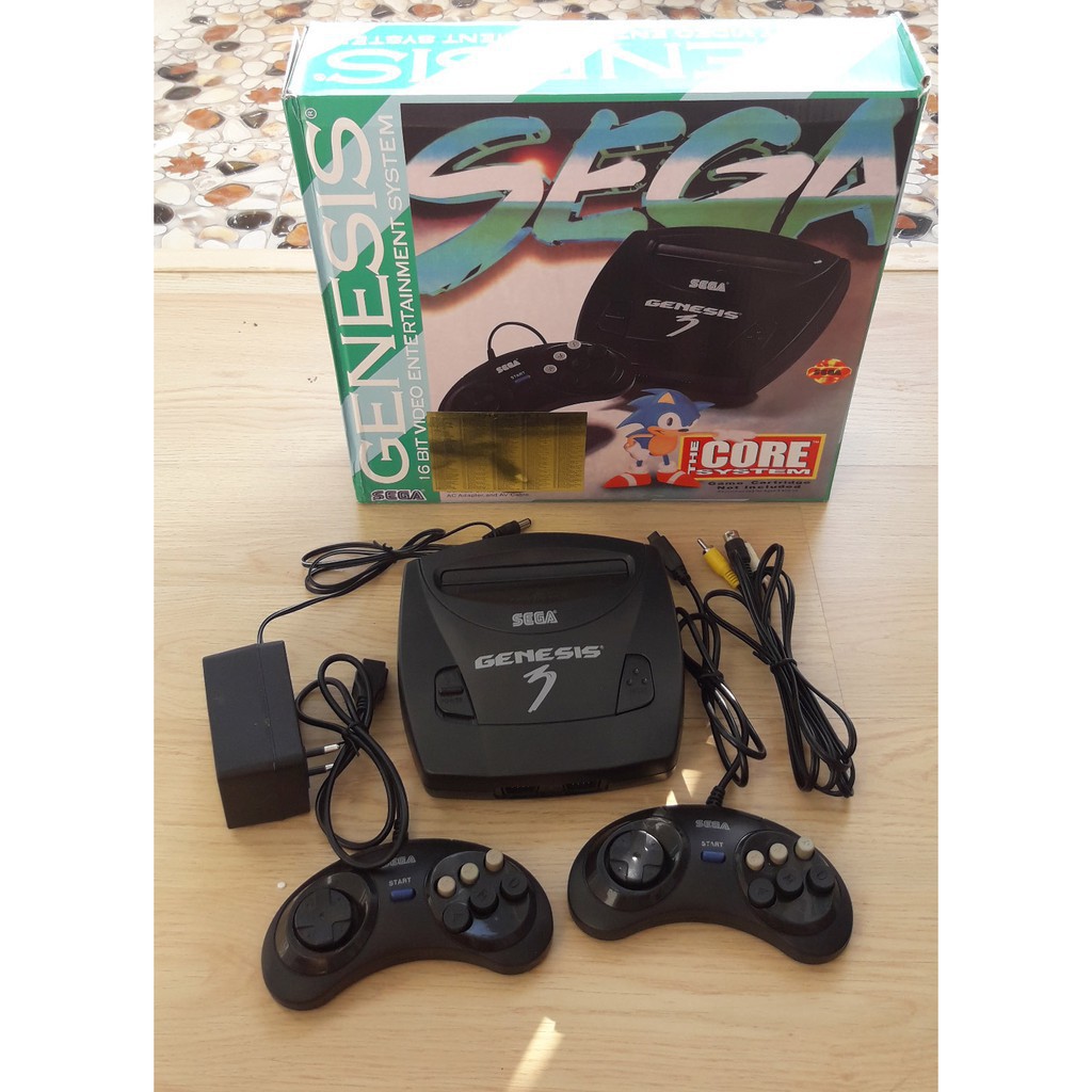 Máy chơi game 6 nút Sega Ganesis 3 Tặng 1 băng Sega 8in 1 cực hay