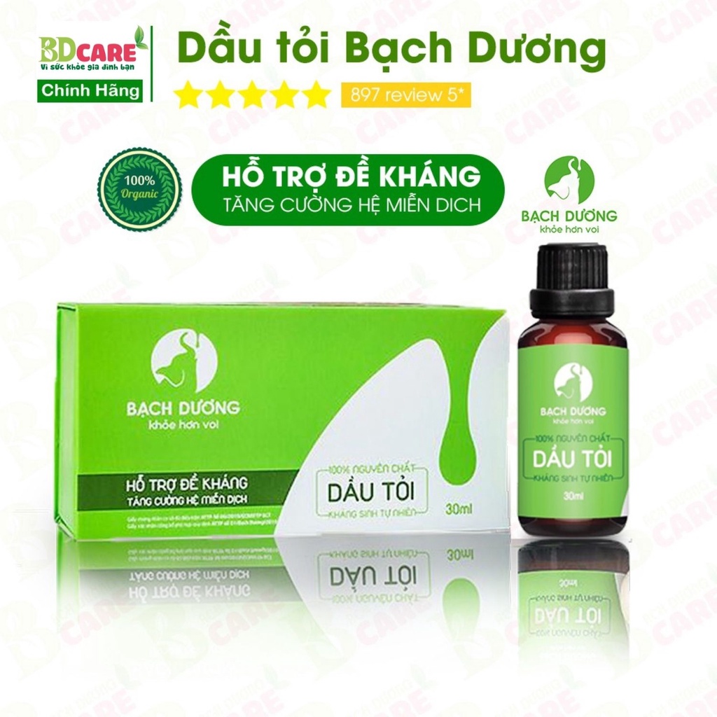 Dầu Tỏi Bạch Dương - Kháng Sinh Tự Nhiên - 30ml